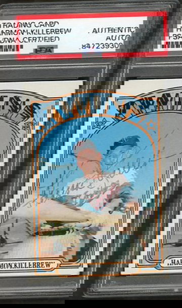 1972 Topps Harmon Killebrew #51 Autograph PSA/DNA Authentic [BL-1C.28]