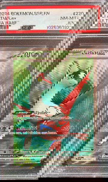 2024 Pokémon Latias ex Surging Sparks 220/191 PSA 8.5 NM/MT+