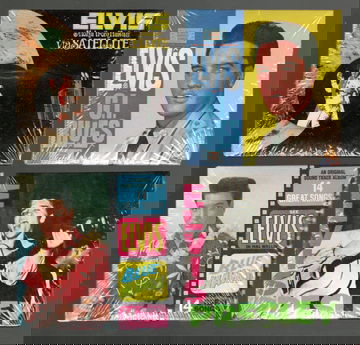 1981 Elvis Presley Chu-Bops Bubble Gum Records Non Sport Card Complete Set #41-#48 Factory Sealed