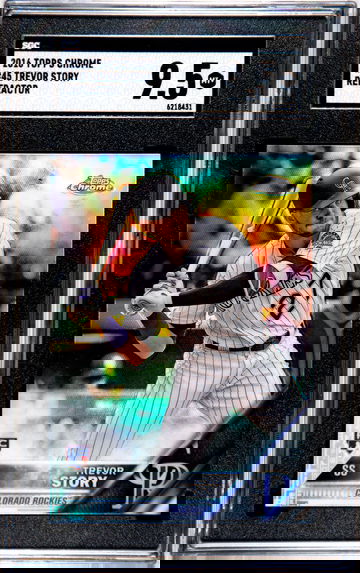 2016 Topps Chrome Trevor Story Refractor SGC 9.5