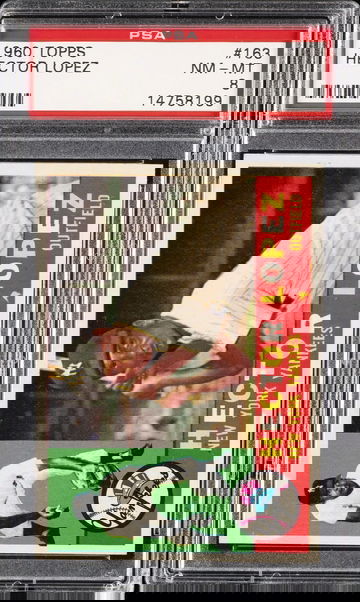 1960 Topps #163 Hector Lopez Yankees PSA 8 NM/MT