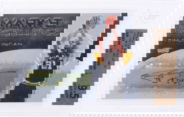 2004-05 Topps Tim Duncan Marks of Excellence Auto #TD BGS 9.5 Gem Mint