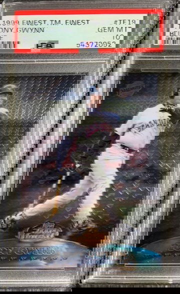 1999 Topps Finest Team Blue /1500 Tony Gwynn #TF19 HOF PSA 10 Gem Mint 