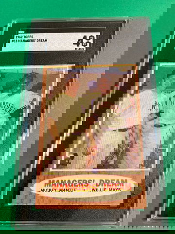 1962 Topps Managers Dream Mickey Mantle Willie Mays