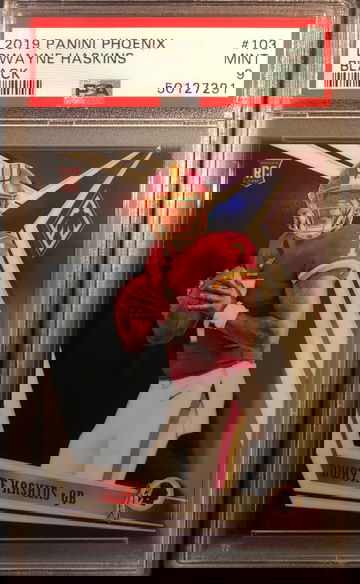 2019 Panini Phoenix Dwayne Haskins Black /10 PSA 9