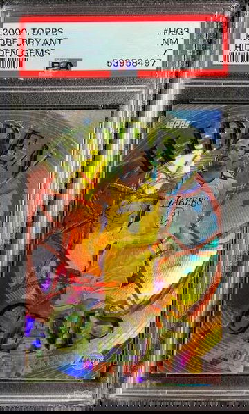 2000 Topps Hidden Gems Refractor Holo Insert #HG3 PSA 7 NM Los Angeles Lakers