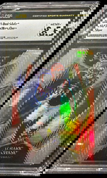 2021 Panini Select Ja'Marr Chase Silver RC Premier Level