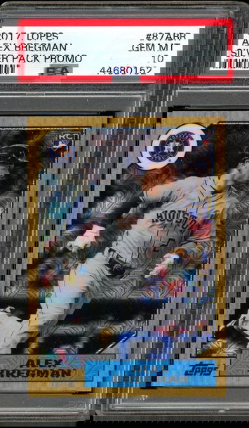 ALEX BREGMAN RC PSA 10 2017 TOPPS SILVER PACK CHROME #87 ABR HOUSTON ASTROS