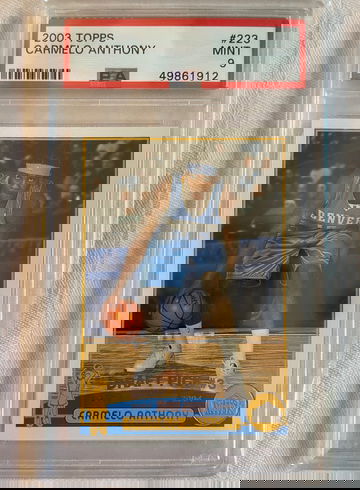 2003 Topps Carmelo Anthony RC PSA 9