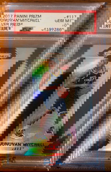 PSA 10 Donovan Mitchell 2017 Panini Prizm Silver #117 Rookie Card