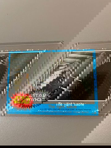1977 Topps Star Wars #45 The Light Sabre. Great Condition