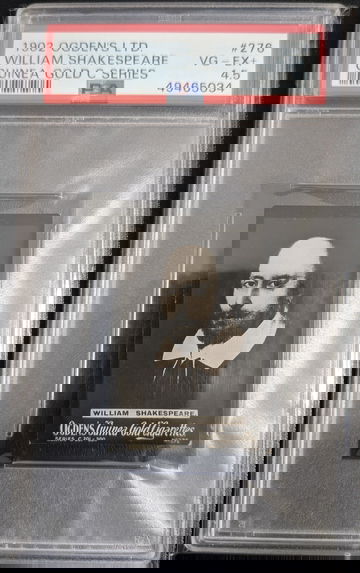 1902 OGDEN'S LTD GUINEA GOLD C WILLIAM SHAKESPEARE PSA 4.5 Tobacco Card Pre-war Vintage Pop 1