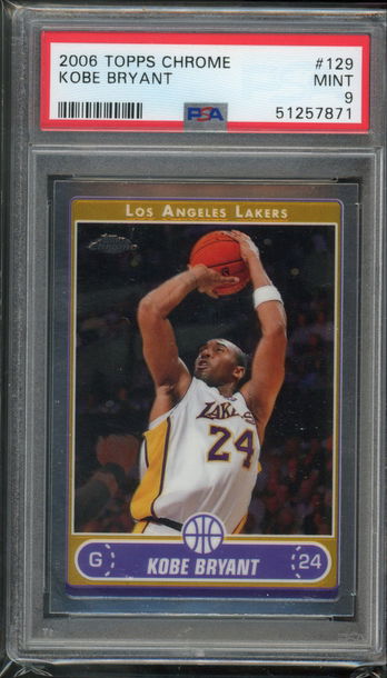 2006 Topps Chrome Kobe Bryant PSA 9 