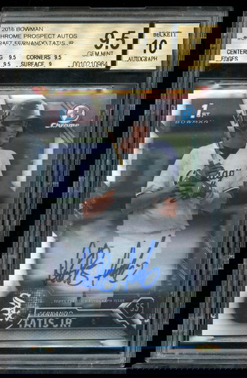 2016 Bowman Chrome Fernando Tatis Jr Autograph BGS 9.5/10