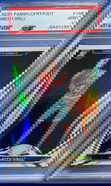 LaMelo Ball 2020-21 Panini Certified #198 Rookie RC PSA 9