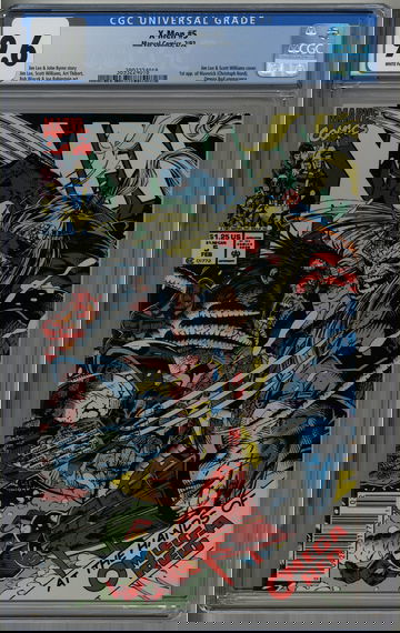 X-Men 5 CGC 9.6 Newsstand Jim Lee 1st Maverick Omega Red cover