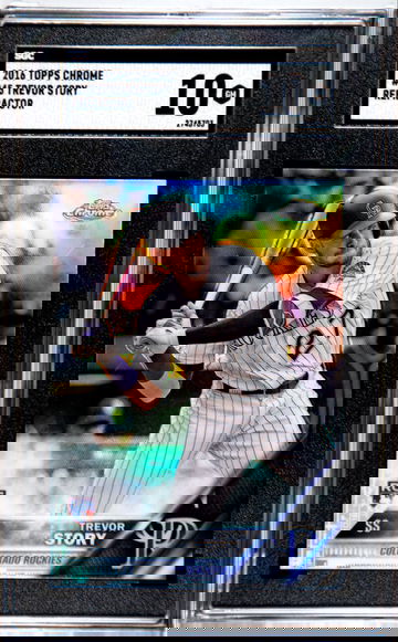 2016 Topps Chrome Trevor Story Refractor SGC 10