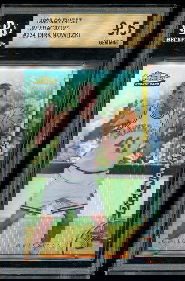 1998 Finest #234 Dirk Nowitzki Refractor Rookie BGS 9.5