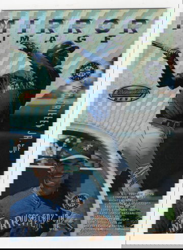 1997 BOWMAN'S BEST REFRACTOR MIRROR IMAGE GRIFFEY JR CRUZ JR BONDS JONES # MI5 HOF