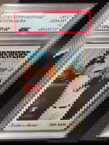 2019 Topps Heritage Keston Hiura Psa 10