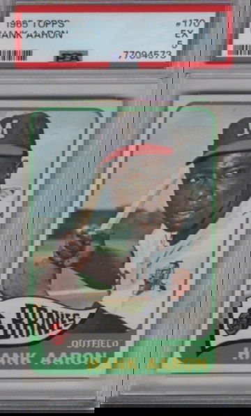 1965 Topps Hank Aaron #170 PSA 5 CENTERED