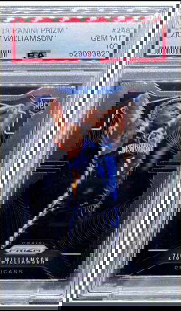 2019 panini Prizm Zion Williamson psa 10 