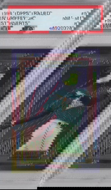 1994 Topps Traded Ken Griffey Jr Finest Inserts PSA 8