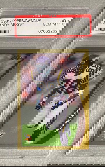 1998 Topps Chrome Randy Moss #35 Rookie RC PSA 10 GEM MINT