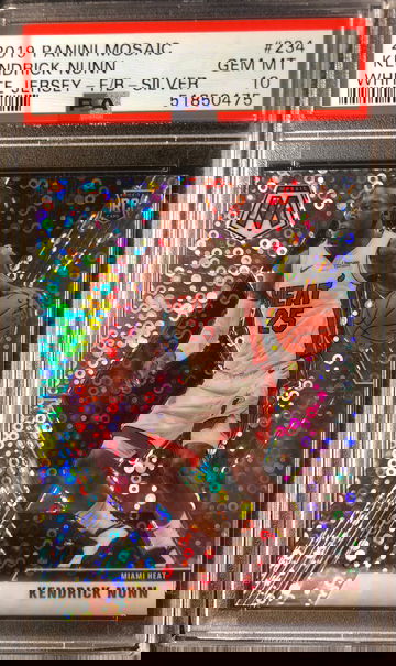 2019 Panini Mosaic Kendrick Nunn Fast Break Jersey  Variation PSA 10