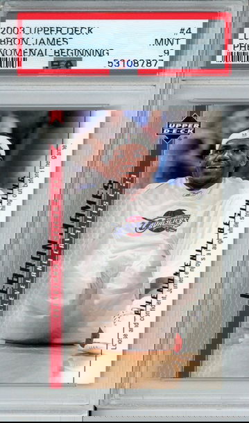 LEBRON JAMES 2003 Upper Deck Phenomenal Beginning #4 PSA 9 Mint Cavs Lakers Heat