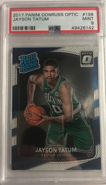 2017 Panini Donruss Optic Jayson Tatum PSA 9 Mint