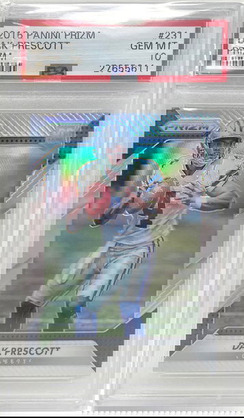 2016 Panini Prizm Dak Prescott Silver Prizm #231 PSA 10 Rookie Card RC