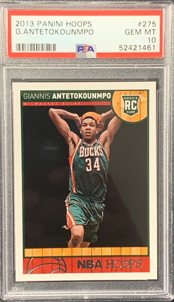 2013 NBA Hoops Giannis PSA 10