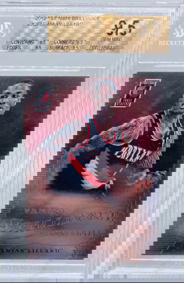 Damian Lillard 2012 Panini Brilliance #283 Rookie RC BGS 9.5