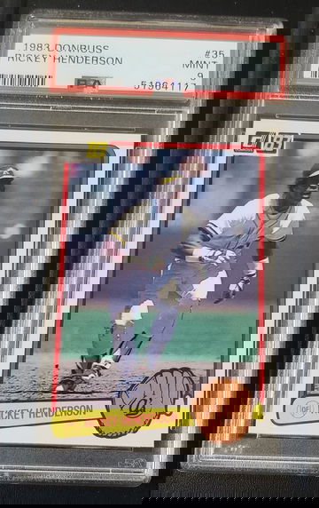 1983 DONRUSS #35 RICKEY HENDERSON PSA 9 MINT