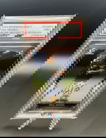 2023 Bowman Draft Paul Skenes 1st Bowman Chrome Auto #CDA-PS - Pirates PSA 9