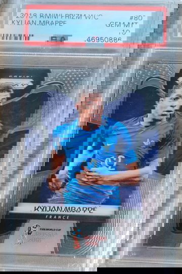Kylian Mbappe 2018 WC Prizm PSA 10