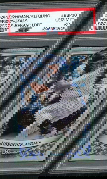 2024 Bowman Sterling Prospects Refractor Roderick Arias #BSP30 PSA 10