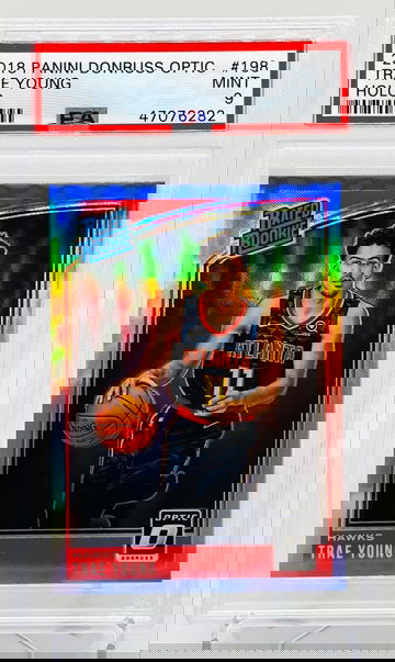 Trae Young Optic Silver Holo PSA 9 