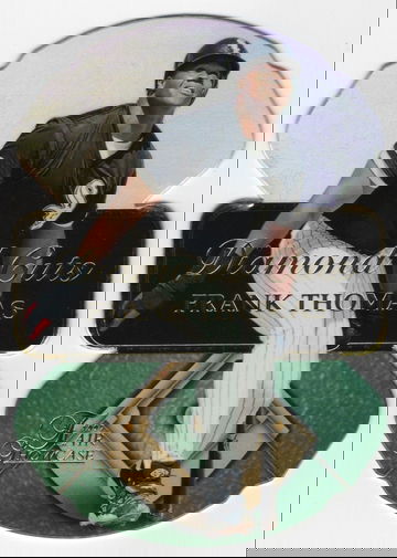 1997 FLAIR SHOWCASE DIAMOND CUTS # 17 OF 20 FRANK THOMAS HOF