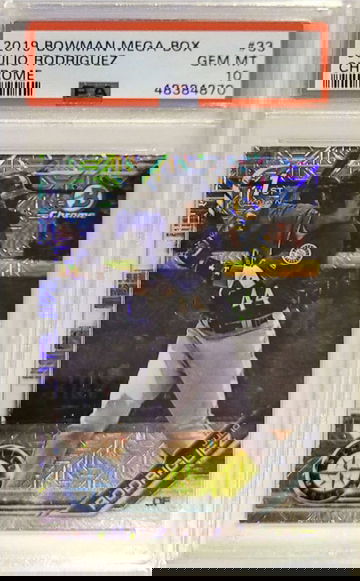 2019 Bowman Mega Box Chrome Julio Rodriguez PSA 10