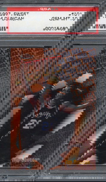 1997 Finest Tim Duncan PSA 10