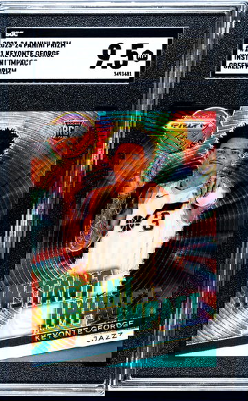 2023 Panini Prizm Instant Impact Green Keyonte George #11 RC SGC 9.5