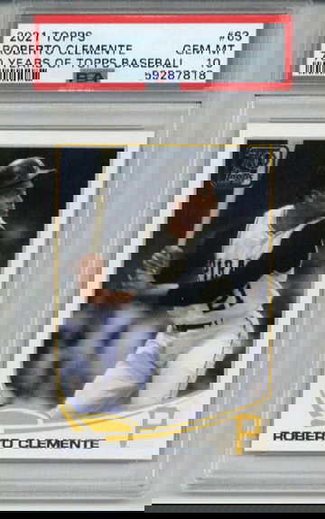 2021 TOPPS 70 YEARS OF TOPPS BASEBALL ROBERTO CLEMENTE PSA 10 LOW POP