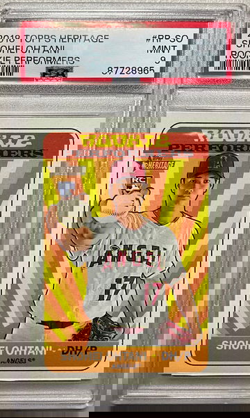 2018 TOPPS HERITAGE RP-SO SHOHEI OHTANI ROOKIE PERFORMERS MINT