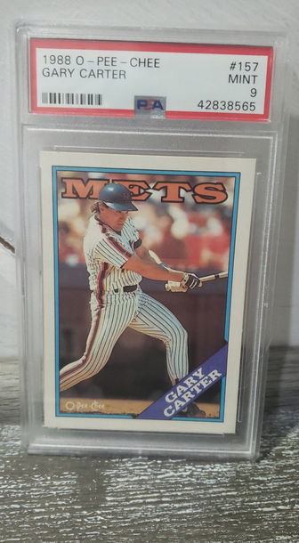 1988 O-Pee-Chee Gary Carter PSA 9