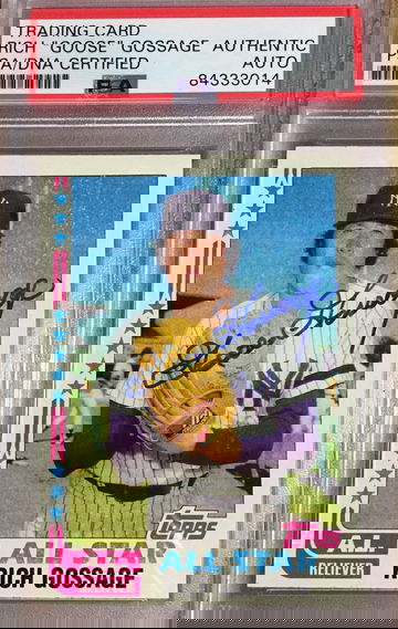 1982 Topps AS Rich “Goose” Gossage Auto PSA/DNA