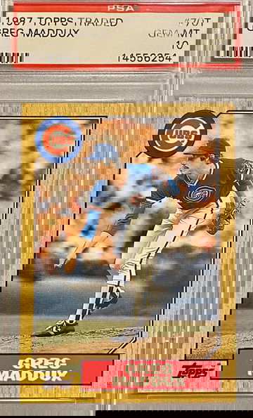 1987 Topps Greg Maddux PSA 10