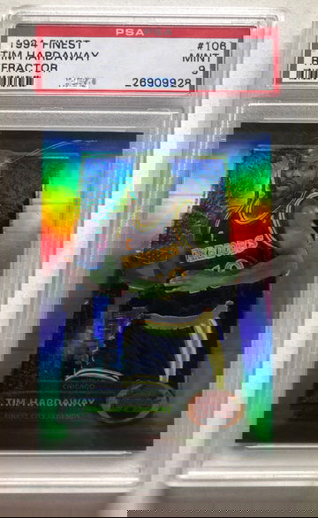 1994 Tim Hardaway Finest Refractor #106 PSA 9