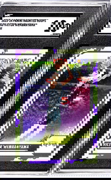 2023-24 Panini Haunted Hoops #108 Victor Wembanyama Slime SGC 10